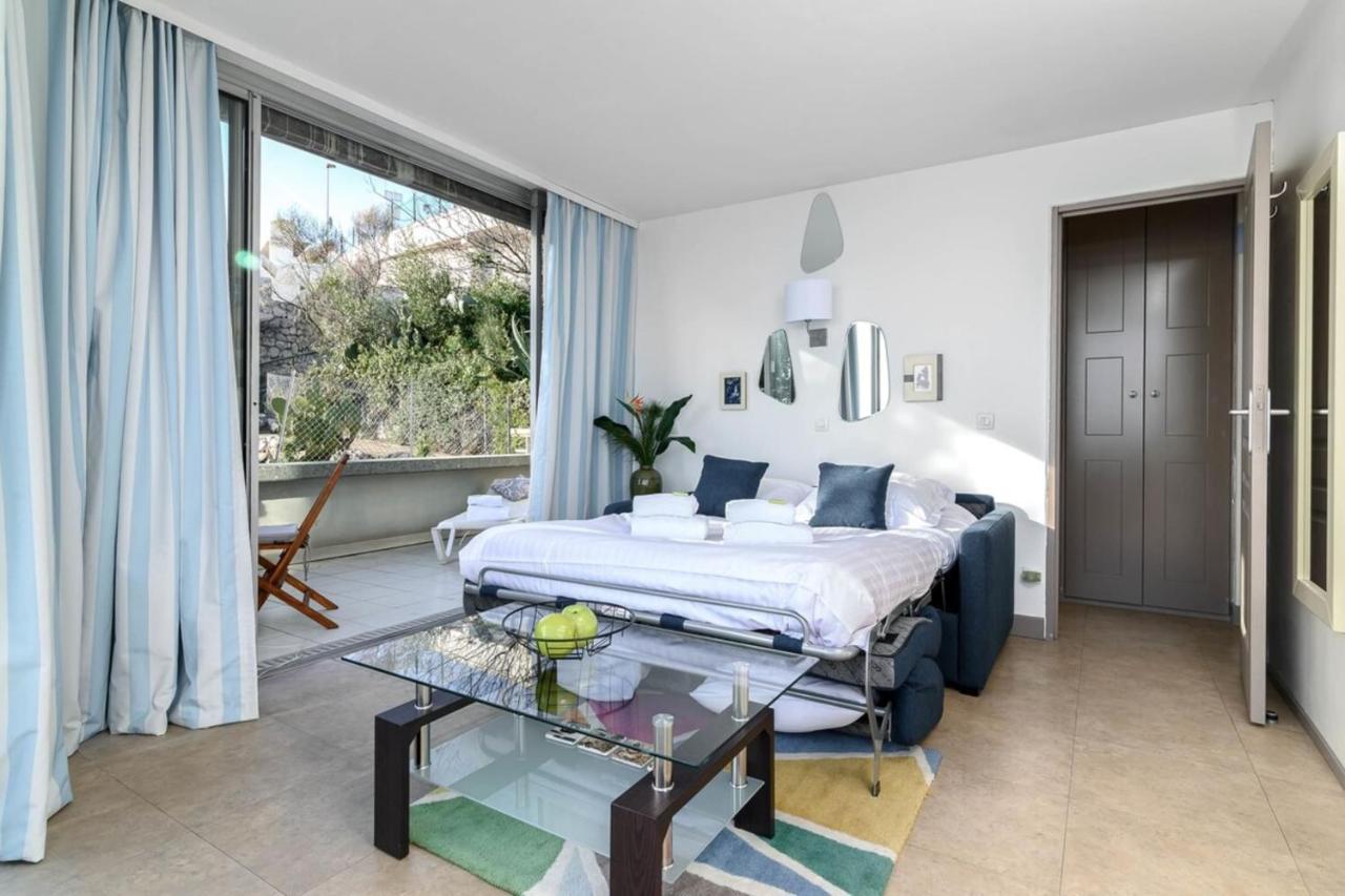 Air-Conditioned Apartment With Sea View Furnished Terrace & Parking Cap-d'Ail Exterior photo