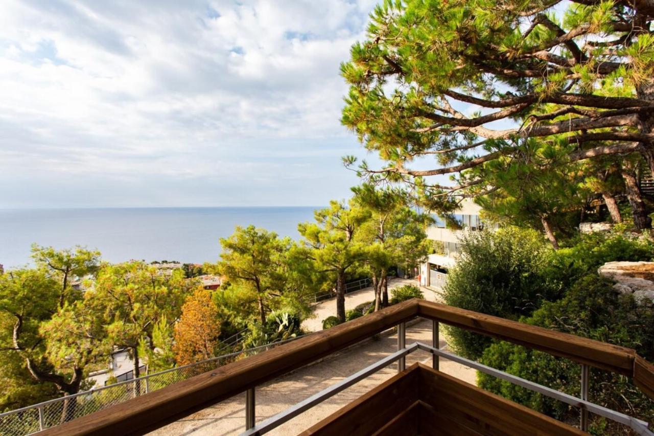 Air-Conditioned Apartment With Sea View Furnished Terrace & Parking Cap-d'Ail Exterior photo
